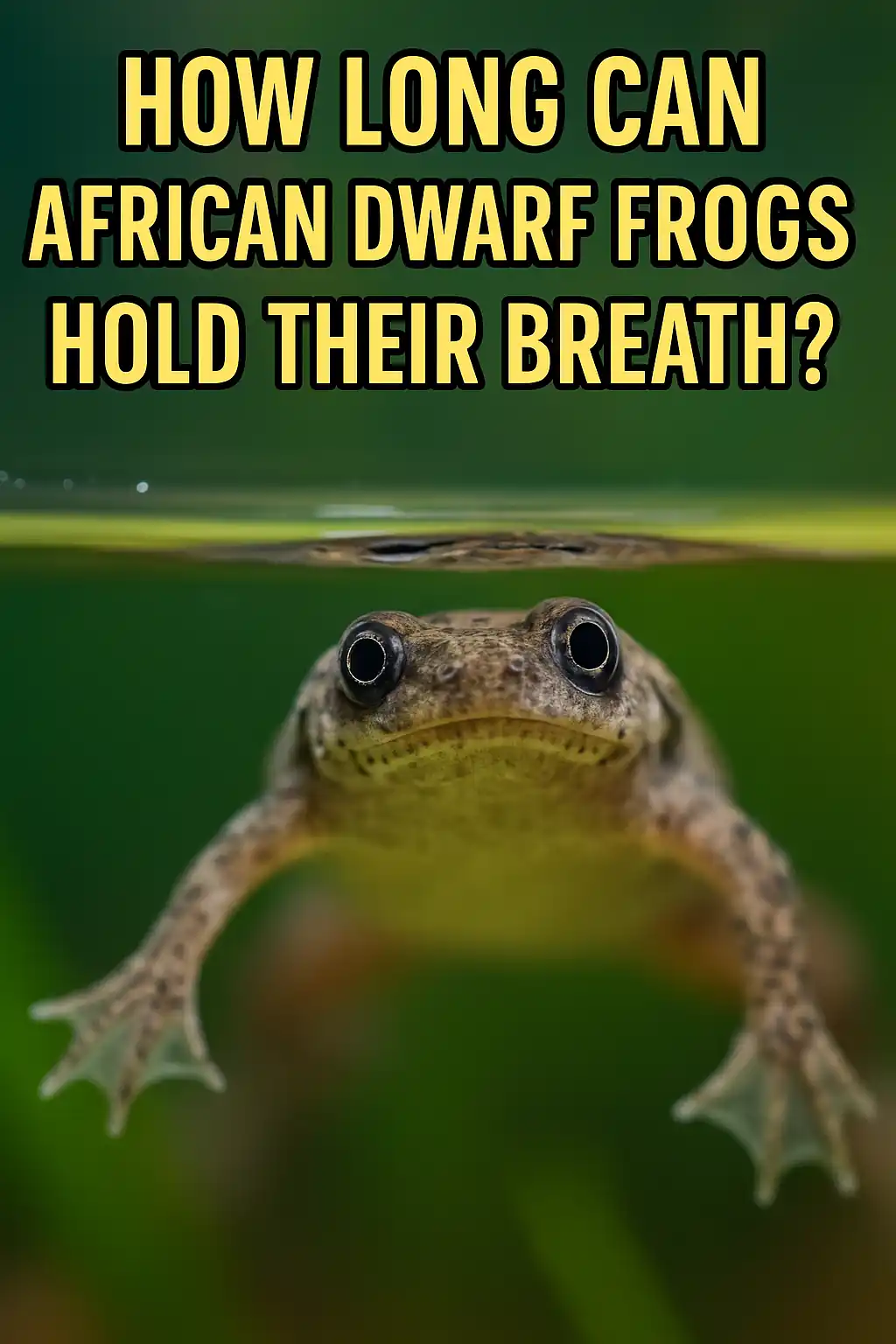 how long can african dwarf frogs hold their breath